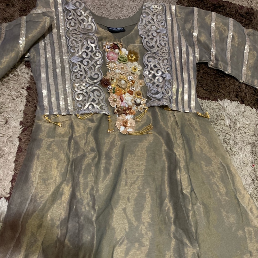 3 piece Net Shalwar Kameez Suit | Pakistani/Indian